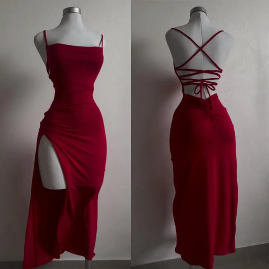2025 Must-Have Summer Dress – Spice Girl Vibes with Halter Straps and a Sexy Bag Hip Fit