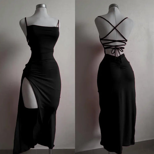 2025 Must-Have Summer Dress – Spice Girl Vibes with Halter Straps and a Sexy Bag Hip Fit